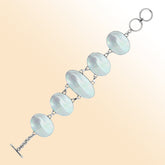 AB-1050-MOP Sterling Silver Bracelet With Mother Of Pearl Jewelry Bali Designs Inc